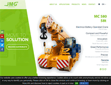 Tablet Screenshot of jmgcranes.it